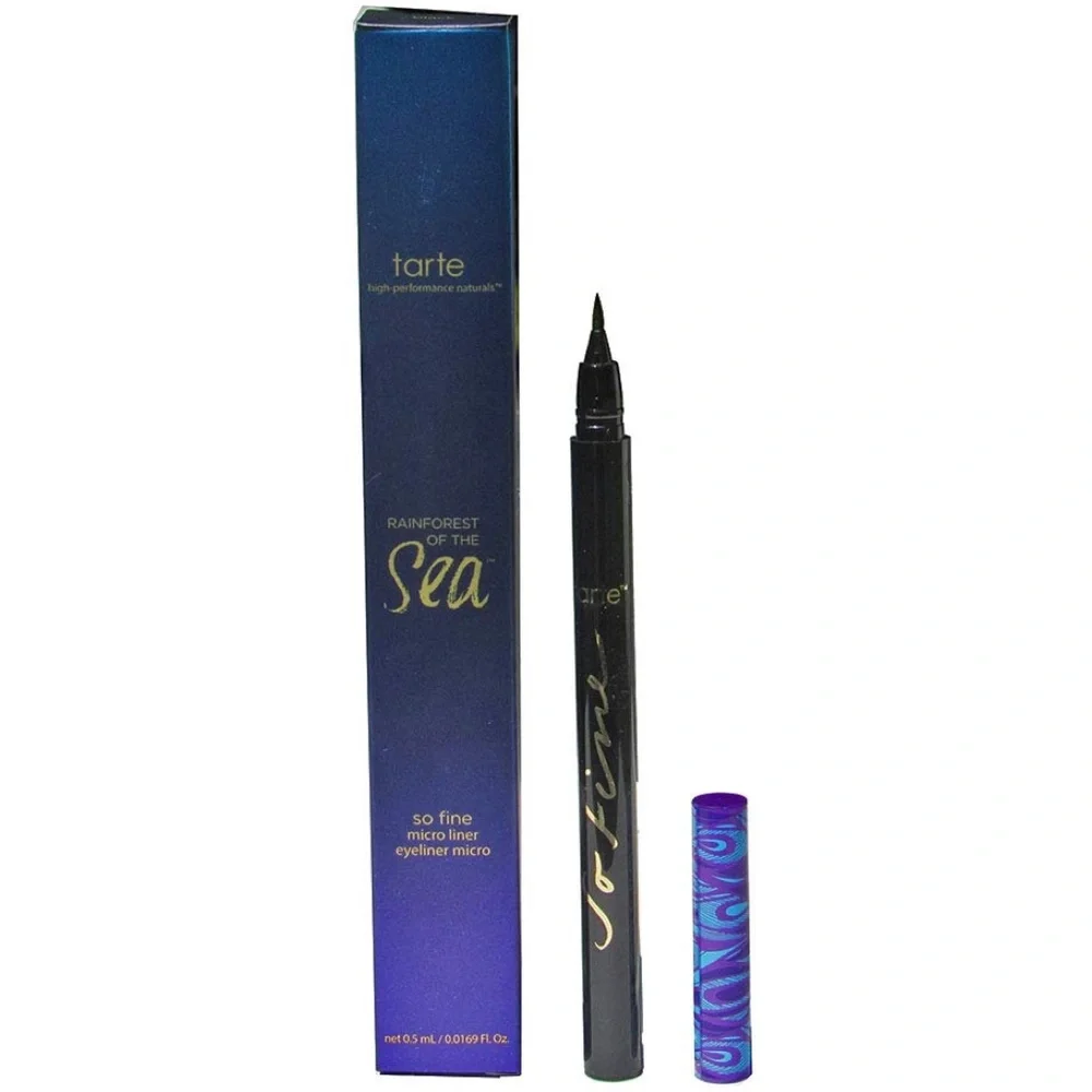 Tarte Rainforest of the Sea So Fine Micro Eyeliner Black Precision Liquid NWT
